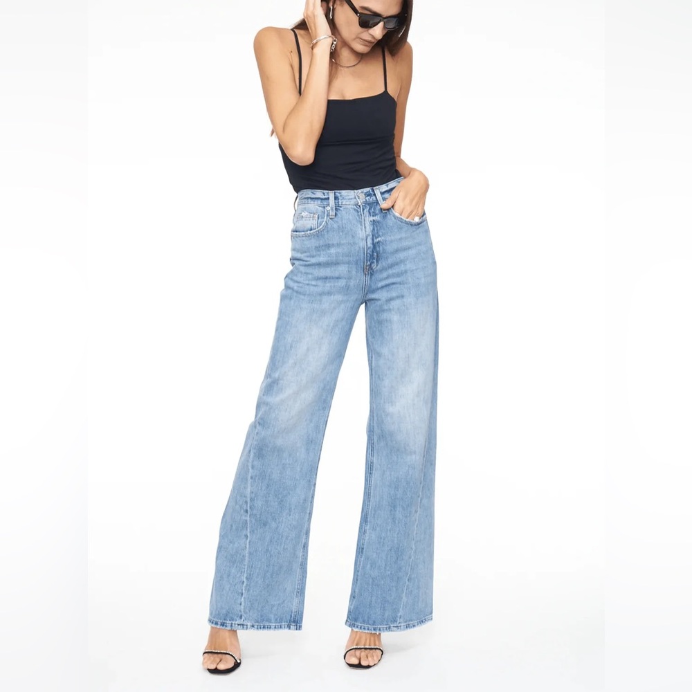 NWT PISTOLA high wasted palazzo jeans 29
